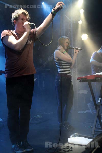 LOS CAMPESINOS - 2012-04-02 - PARIS - La Fleche d'Or - Gareth Paisey - Kim Paisey